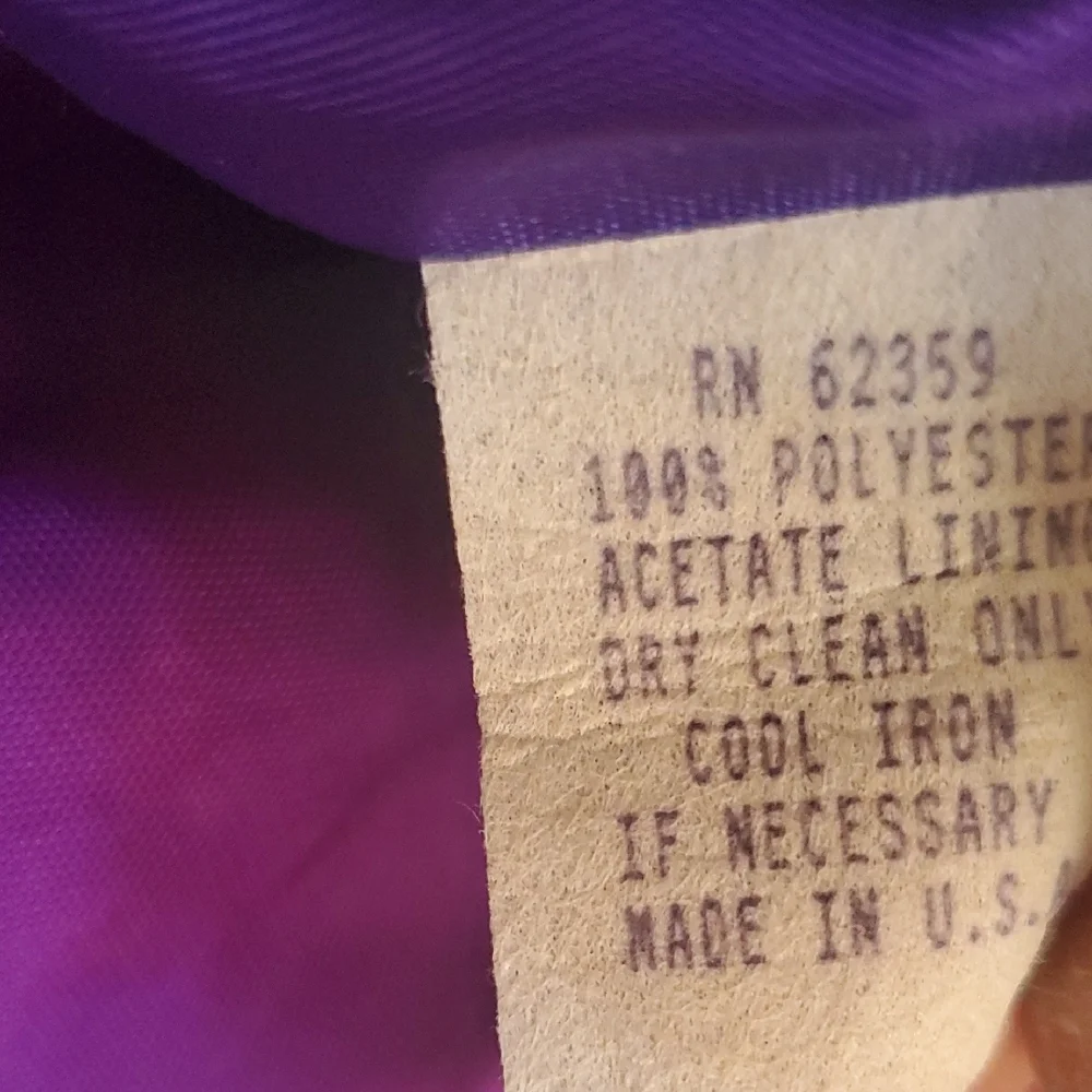 Vtg Sequin-Embellished Lavender & Aqua Women's Blazer - Picture 13 of 17